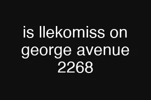 is llekomiss on george avenue 2268